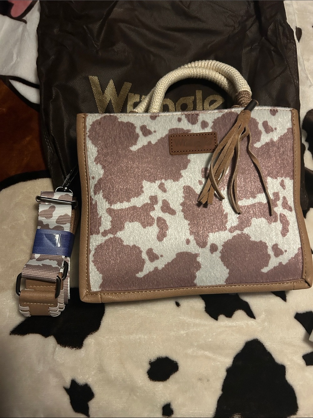 Wrangler tan tote new